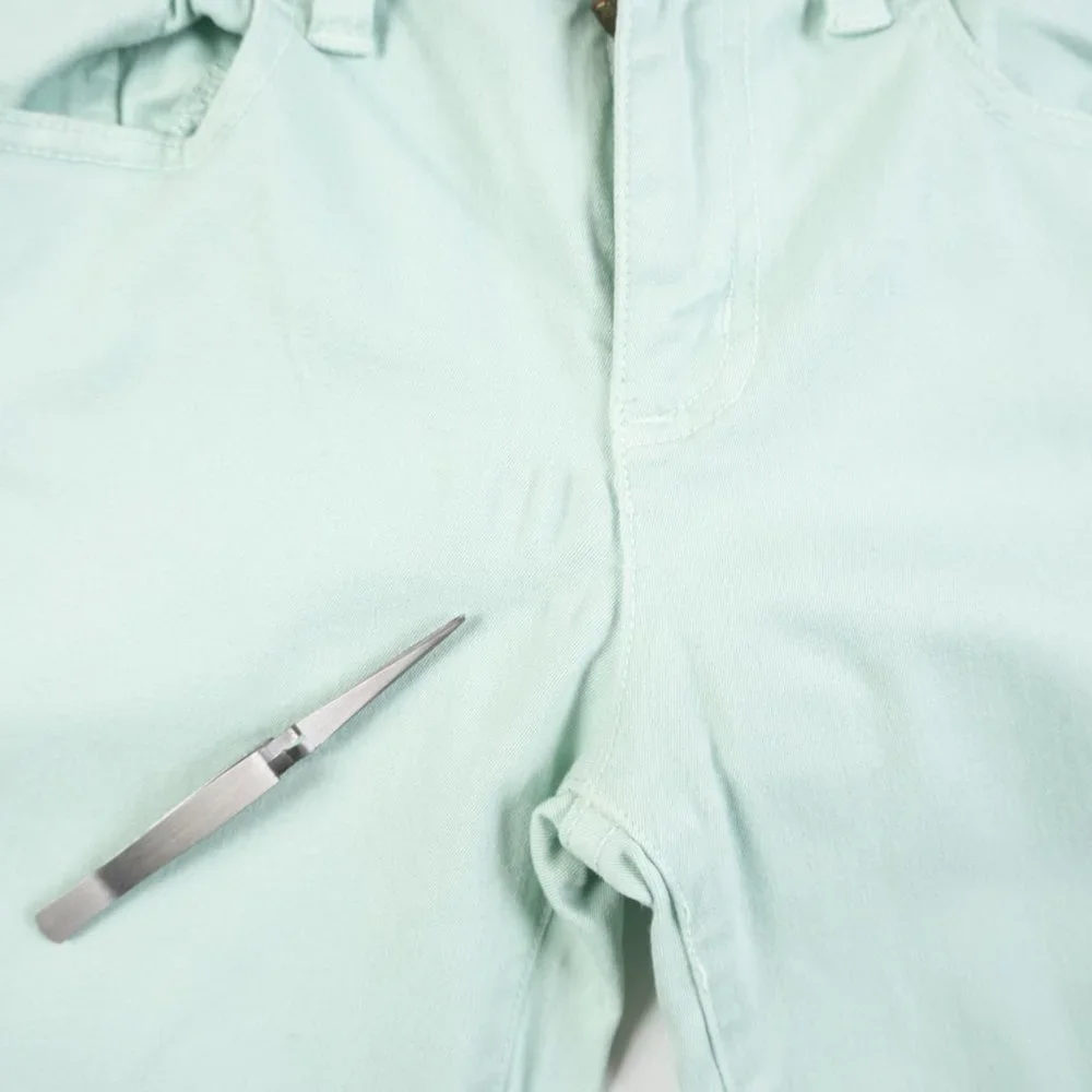 J. CREW Toothpick mint green ankle jeans size 28